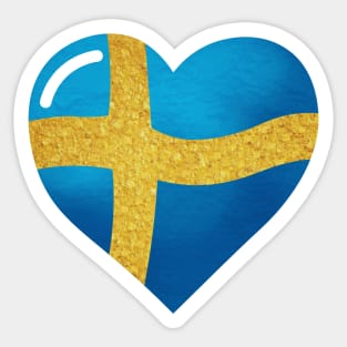 The flag of Sweden, Sveriges flagga Sticker